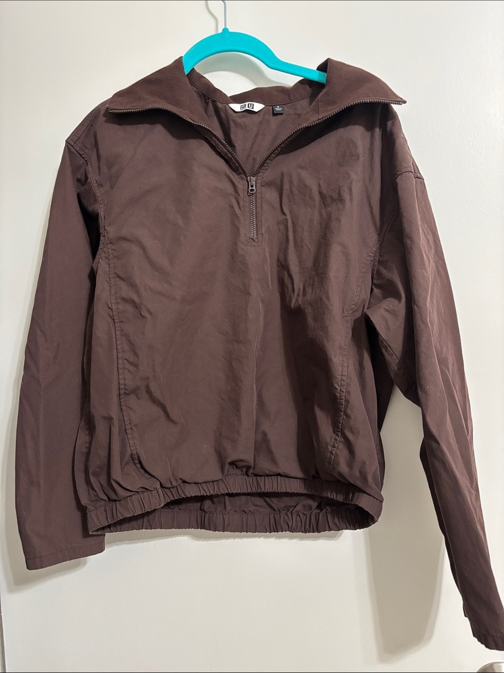 Uniqlo Brown Half-Zip Pullover Jacket